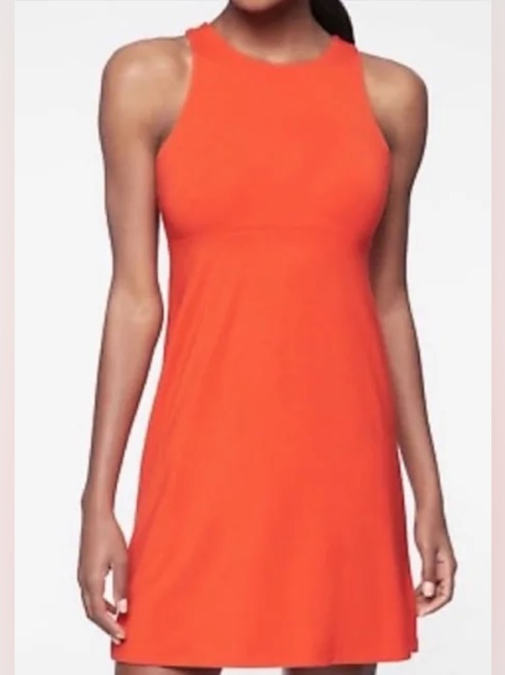 Athleta Santorini Thera Dress Bright Red Orange – Size Small